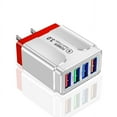 thumbnail image 3 of Birdeem Usb Charger Block Phone Charger Charger Charger Block Fast Charger Charging Blocks Usb Charger Usb Adapter Fast Charging Block 4 Port Fast Quick Charge 3.0 Usb Hub Wall Charger 3.5A Power Adap, 3 of 12