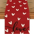 thumbnail image 2 of Heiheiup Nouvelle Nappe Délicate Amour Saint-Valentin en Lin Imprimé Drapeau de Table de Fête, 2 of 9