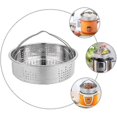 thumbnail image 3 of 1 vaporizador de alimentos de acero inoxidable, plato de cocción al vapor multifunción, utensilios de cocina con mango, 3 of 3