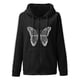 thumbnail image 4 of Pntutb Mujer Moda Casual Impreso Manga Larga Cremallera Blusa Con Capucha Tops Sweatershirt PNTUTB Pntutb-507, 4 of 5
