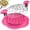 Hot Pink, variant on Chicken Shredder Tool Twist Large Chicken Breast Shredder with Brush&Fork, Visible Meat Shredder Machine, Strong Anti-Slip Strip, Ergonomic Handle, BPA Free, Suitable for Pork Beef Chicken