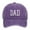 Purple, variant on Gyexs Dad Baseball Cap Man Hat Embroidered Funny Print Dad Hats Adjustable Strap Cotton Baseball Hat Embroidered Father Day #Orange
