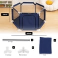 thumbnail image 6 of Baby Playpen, Travel Baby Playards, Baby Play Yard, 6Panels Portable Infant Play Game Area,Blue, 6 of 7