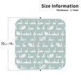 thumbnail image 3 of Pofeuu White Swan Print Leather Coasters Set of 6, Round Cups Mugs Mat Pad for Home Kitchen Heat Resistant Drink Coasters,Square, 3 of 7