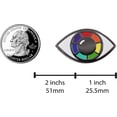 thumbnail image 5 of Queer Eye - Rainbow Eye Enamel Pin, 5 of 8
