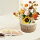thumbnail image 5 of Xihbxyly Cesta de Flores Tejida con Hierba, Solución de Almacenamiento Beige Natural, Material de Cuerda de Papel Resistente, Versátil para Plantas Verdes y Artículos de Uso Diario, Fácil de Limpiar,, 5 of 6
