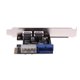 thumbnail image 4 of Externo 2 Puertos USB 3.0 + Conector Interno 19 Pines para Tarjeta PCIe 4 Pines IDE Power Conn, 4 of 8