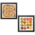 thumbnail image 2 of Gango Home Decor Modern Small Dots & Big Dots; Two 12x12in Art Prints in Black Frames, 2 of 6
