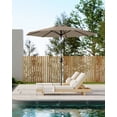 thumbnail image 6 of 9FT Outdoor Patio Umbrella with Double-Layer Vented Canopy, UPF 50+ UV Protection, 8-Rib Steel Frame, Crank & Tilt Mechanism, Detachable Pole, Backyard, Deck, or Poolside, 6 of 7