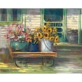 thumbnail image 2 of Rowan, Carol 18x15 White Modern Wood Framed Museum Art Print Titled - Garden Wagon, 2 of 4