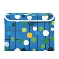 thumbnail image 7 of Yayeee Collapsible Cube Storage Bin with Lid Fabric Closet Decorative Basket with Handles, Blue Abstract, 7 of 7