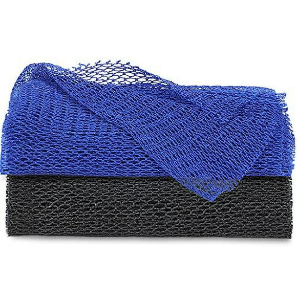 2pc African Net Long .. Bath Net Sponge,JASSINS African .. Bathing Sponge,Body Exfoliating Long .. Net Shower Body Scrubber .. Back Scrubber Skin Smoother,Stretch .. Length to 66 INCH