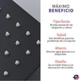 thumbnail image 4 of Regadera Cuadrada Tipo Lluvia Acero Inoxidable Negro Mate Picool Cuadrado, 4 of 8