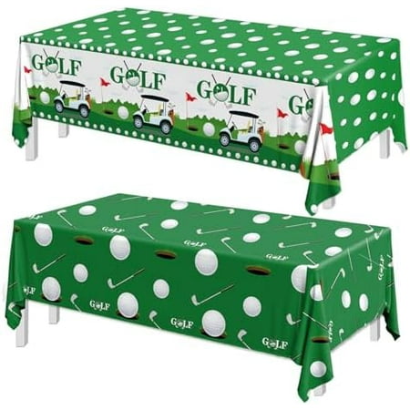 Golf Decorations Tablecloth,2pcs Golf Table Cloth Plastic Golf Party Decorations Table Cover for Sports Themed Golf Birthday Party Decorations,87 X 51 Inch$$Electronics Accessories