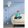 thumbnail image 2 of Airbition 8&acirc; Small Wall Mount Fan with Remote Control, 90&Acirc;&deg;Oscillating, 4 Speeds, Timer, Included 120&Acirc;&deg; Adjustable Tilt,, 2 of 7
