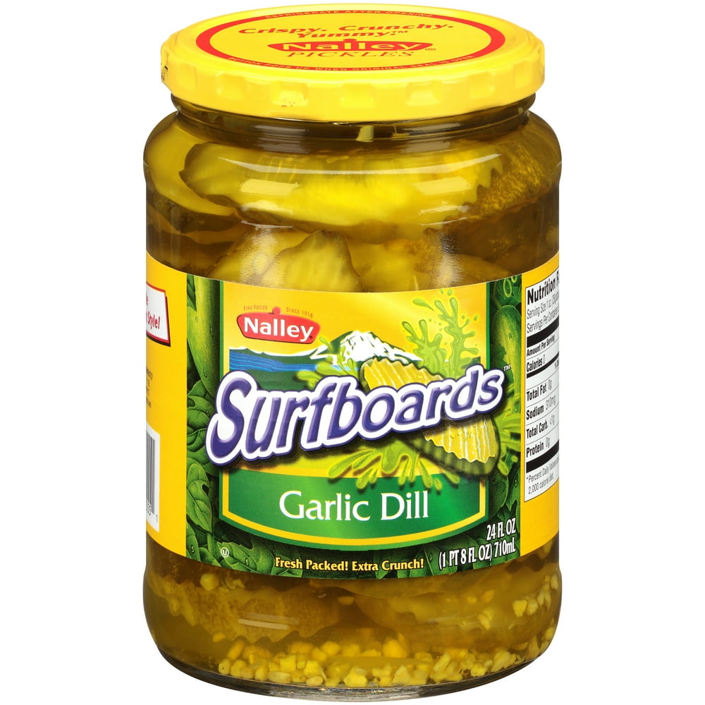 Nalley? Surfboards? Garlic Dill Pickles 24 fl oz. Jar
