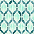 thumbnail image 2 of Vess, June Erica 15x15 Black Ornate Wood Framed with Double Matting Museum Art Print Titled - Ocean Tile VI, 2 of 4