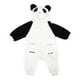thumbnail image 1 of Body de invierno con diseño de panda para recién nacidos, niños y niñas, adorable ropa de felpa de manga larga, cálida y acogedora para clima frío, 73 cm, 1 of 7