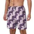 thumbnail image 2 of Uemuo Leopard Print Pattern Mens Swim Trunks Quick Dry Board Shorts with Mesh Lining, Stretch Beach Shorts Quick Dry No-Chafing Board Shorts-X-Large, 2 of 9
