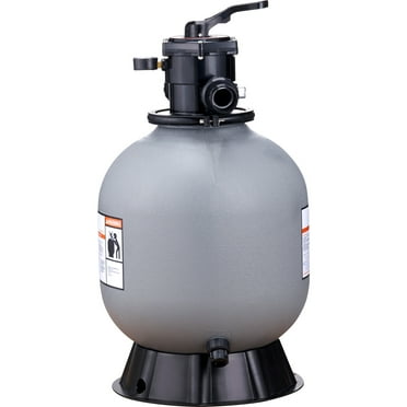KFFKFF 19" Sand Pool Filter, 2700 GPH Flow Speed, 7 Modes Functional Sand Filter System, Suitable for Above Ground Pools and Inground Pools up to 27,000 Gallons