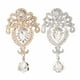 thumbnail image 4 of Guardurnaity Broche de gota de agua para mujer, alfiler de aleación, decoración de abrigo, traje, decoraciones, joyería femenina para niñas, Ropa, zapatos y accesorios Miscelánea Blanco K, 4 of 6