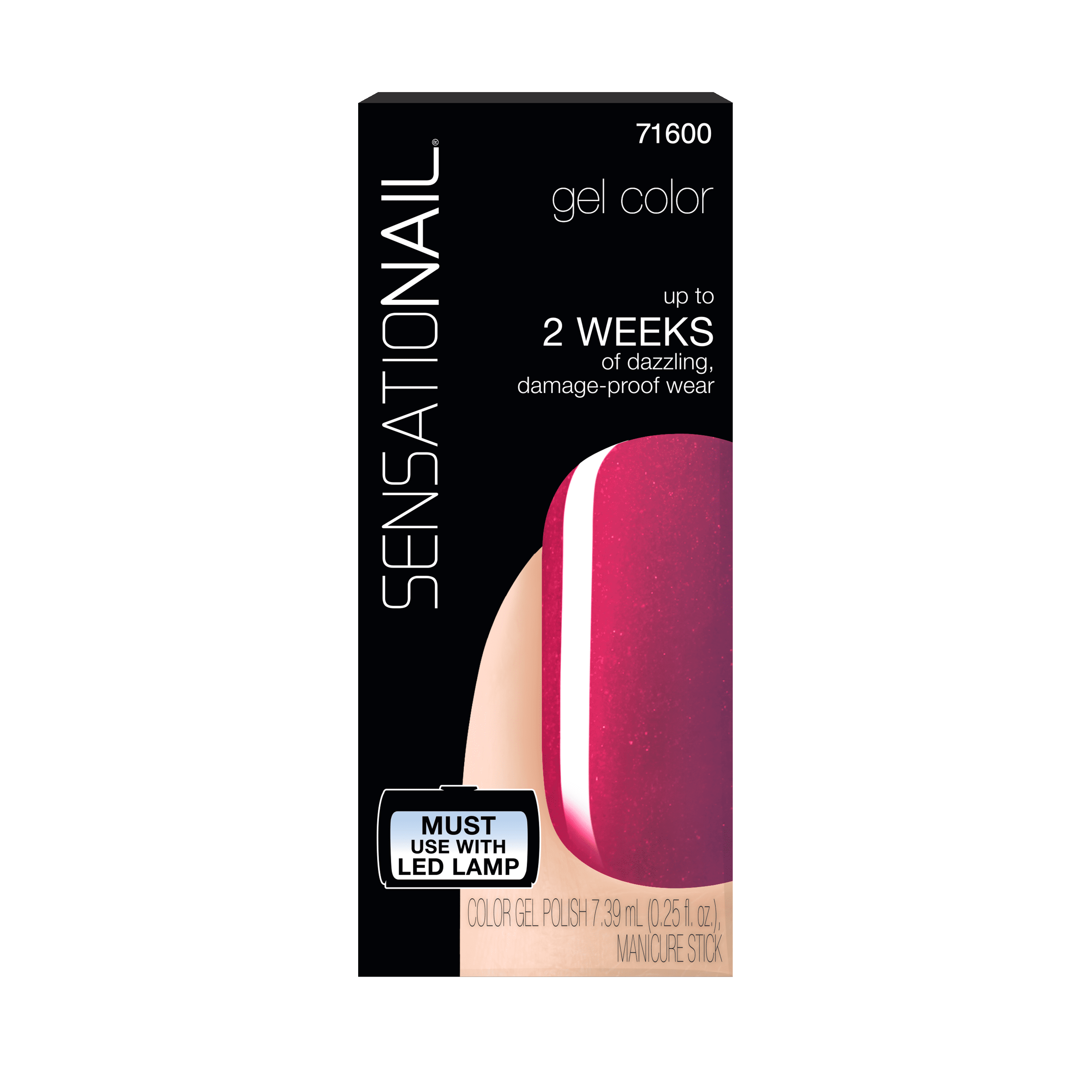 Sensationail Gel Nail Color Polish, Jelly Sherbet, Red Color Walmart