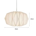 thumbnail image 3 of Sombra De Linterna Nordic Creative Paper Origami Lantern Shade Pendant Light Decor (calabaza) Tmvgtek Para estrenar, 3 of 3