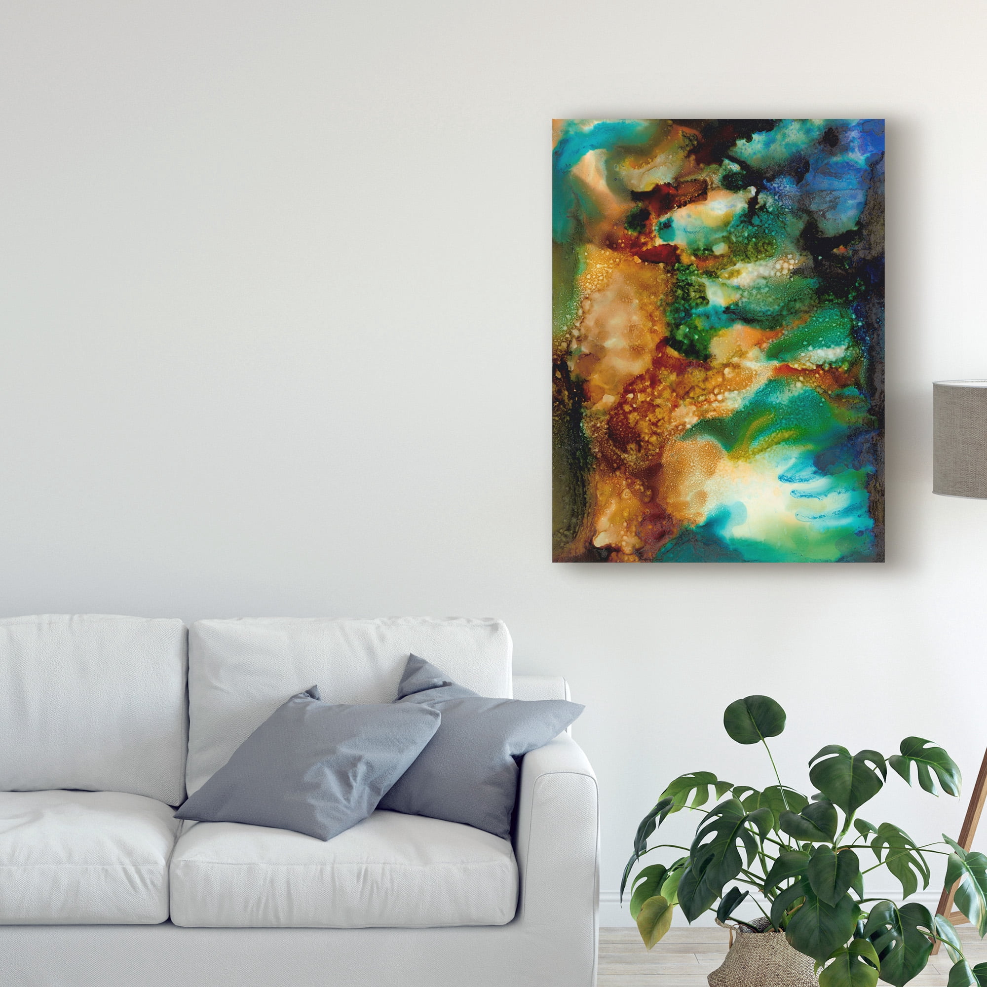 Chromatic Haze I' Canvas Art by Regina Moore