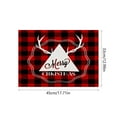 thumbnail image 3 of Seyotauo Christmas Placemats Holiday Decorations Western Style Placemats, 13x18 Inch Red Black Buffalo Plaid Table Mats, Seasonal Winter Xmas Table Decors for Farmhouse Kitchen Dining Party, 3 of 6