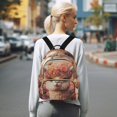 thumbnail image 7 of JIALIOU Mini Backpack Purse for Women Quilted Casual Daypack Small Travel Shoulder Bag, Alpaca in Flowers Sea, 7 of 7