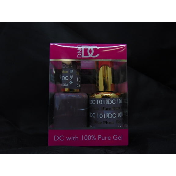 DND - DC Duo Soak off Gel & Matching nail polish, #101 - Blue Plum