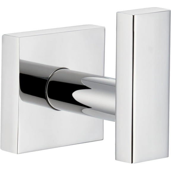 Angle Simple Bathroom Towel Hook, SUS304 Stainless Steel Single Shower Towel Hanger for Wall, Kitchen Cabinet Closet Coat Robe Holder Wall Mounted, Brushed Nickel