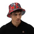 thumbnail image 6 of Kdxio Reflective Bucket Hat - Fire Sign Print Bucket Hat for Men,Women, 6 of 9