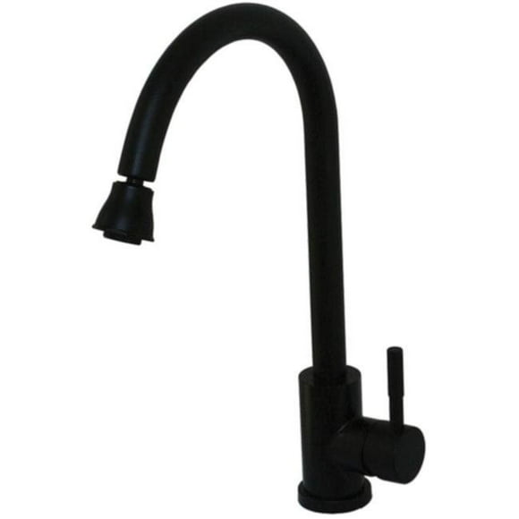 SL7000BMTA Black Metal Single Handle RV Kitchen Faucet