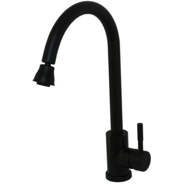 SL7000BMTA Black Metal Single Handle RV Kitchen Faucet
