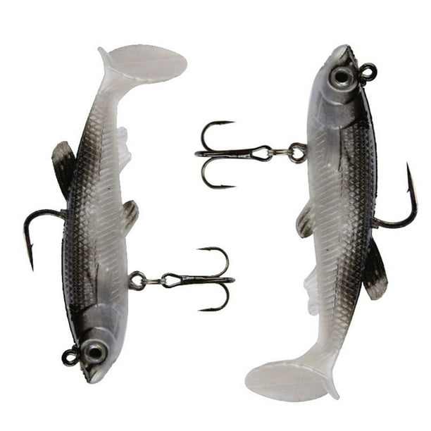 fake fish hooks Noctilucent Artificial for Freshwater and Saltwater Fishing Bone Fake Gauges - Fish