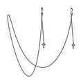 thumbnail image 1 of MasteelfCA 1pc Retro Eyeglasses Chain Mask Hanging Chain Non-skid Face Mask Rope (Black), 1 of 7