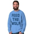 thumbnail image 6 of Feed The Wolf Sarcastic Hangry Gym Long Sleeve TShirt Men Women Brisco Brands 2X, 6 of 6