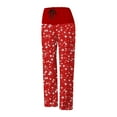 thumbnail image 6 of BLVB Women Christmas Pajama Pants Comfy Lounge Wide Leg Casual Stretch Palazzo Drawstring Pj Bottoms Pants S-2XL, 6 of 6