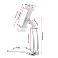 thumbnail image 4 of Soporte para tableta Soporte para tableta de mesa de cocina ajustable 360 ​​grados Soporte giratorio montado en la pared, plateado Inevent EL000948-02B, 4 of 7