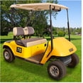 thumbnail image 2 of 10L0L Golf Cart Front + Rear Seat Cover Set for EZGO TXT RXV & Club Car DS 4 Passenger Models,Breathable Washable Polyester Mesh Cloth Seat Cover-Gray Beige (S+XS), 2 of 7