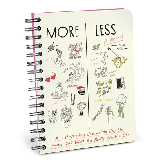 More / Less: A List-Making Journal to Help You Figure Out What You Really Want in Life, (Hardcover)