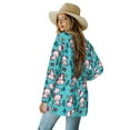 thumbnail image 3 of SCRAWLGOD Cartoon Axolotl Women's Cardigan Jacket Lightweight Sweatshirts for Women Long Sleeve Ladies Cardigan with Pockets Size S Elastic Fall Cardigan for Women Trendy, 3 of 7