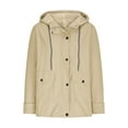 thumbnail image 3 of Inleife Women's Windproof Plush Insulation Long Sleeved Hooded Casual Coat, 3 of 5