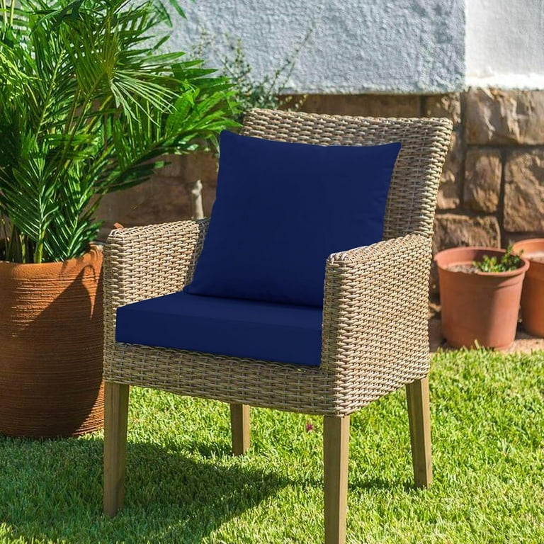 24x24 Inch Outdoor Cushions for Patio Furniture, Waterproof