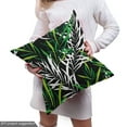 thumbnail image 5 of Ambesonne Palm Fabric by the Yard Upholstery, Continuous Tropical Leaves, 10 Yards, Lime Green and Charcoal Grey, 5 of 5