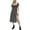 Black - blkwht, variant on French Connection Womens Elao Verona Crepe Midi Dress, Black, XX-Small