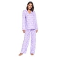 thumbnail image 5 of Casual Nights Women's Long Sleeve Rayon Button Down Pajama Set, 5 of 5