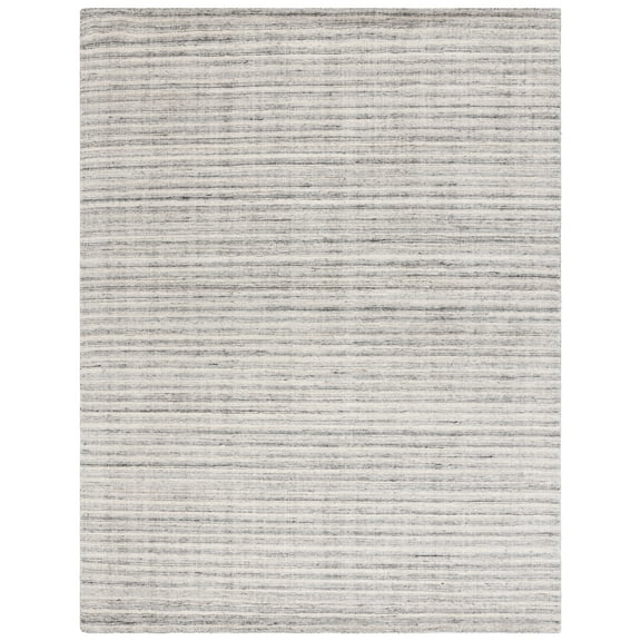 SAFAVIEH Mirage Toby Solid Area Rug, Ivory/Dark Gray, 8' x 10'