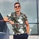 thumbnail image 4 of Balery Skulls Roses Camisa Polo de Hombre con Estampado, de Manga Corta y Tejido Medio, Camisa Tipo Golf Polo-Medium, 4 of 6